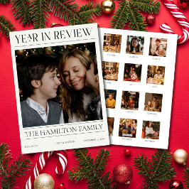 Cartes Pour Fêtes Annuelles Année en revue Journal de Noël 13 Photos