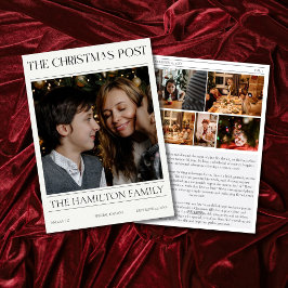 Cartes Pour Fêtes Annuelles Année en revue Journal de Noël 6 Photos