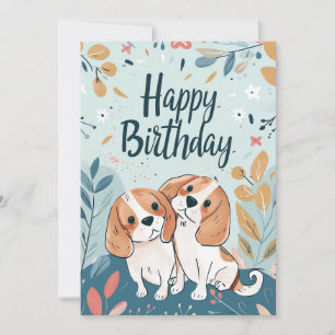 Cartes Pour Fêtes Annuelles Anniversaire Beagle