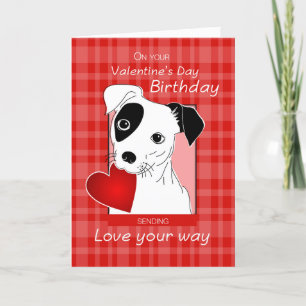 Cartes Pour Fêtes Annuelles Anniversaire de la Saint Valentin Jack Russell Ter