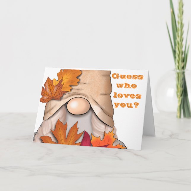 CARTES POUR FÊTES ANNUELLES ANNIVERSAIRE DE L'AUTOMNE SOUHAITE À MA FEMME/MARI (Devant)