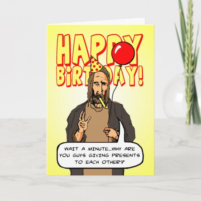 Cartes Pour Fêtes Annuelles Anniversaire de Noël (Devant)