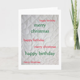 Cartes Pour Fêtes Annuelles Anniversaire de Noël bloqué 2