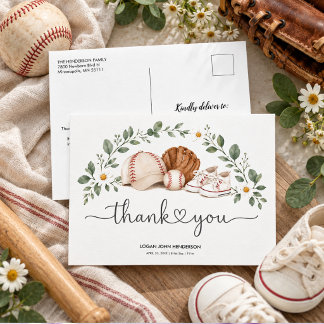 Cartes Pour Fêtes Annuelles Anniversaire de premier baseball à l'aquarelle vin
