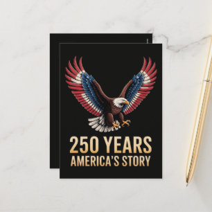 Cartes Pour Fêtes Annuelles Anniversaire des 250 ans de l'Amérique