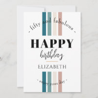 Anniversaire Design minimaliste aux couleurs paste