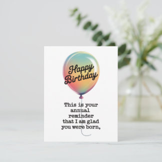 Cartes Pour Fêtes Annuelles Anniversaire Drôle Je Suis Heureux Que Vous soyez