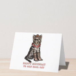Cartes Pour Fêtes Annuelles anniversaire du chat cowboy