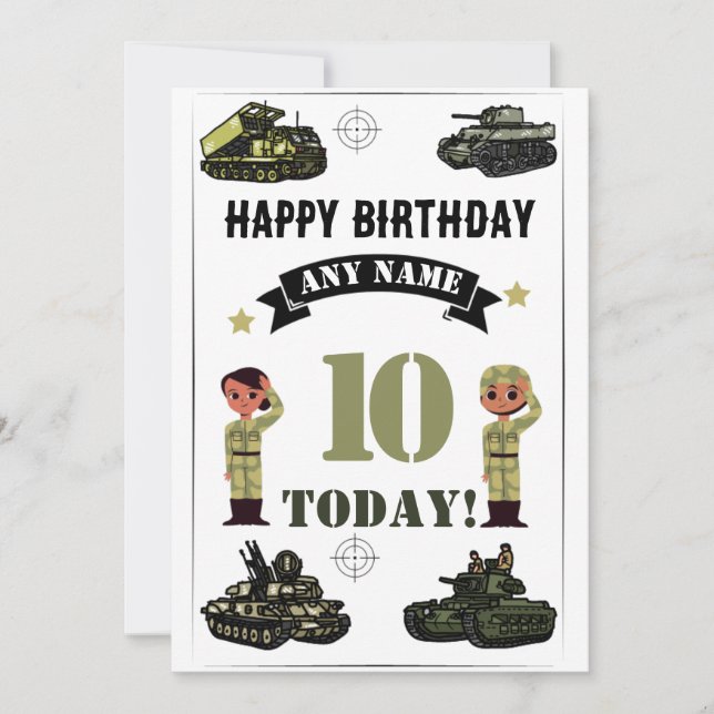 Cartes Pour Fêtes Annuelles Anniversaire du réservoir (Devant)