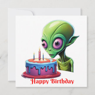 Cartes Pour Fêtes Annuelles Anniversaire Du Visiteur Céleste