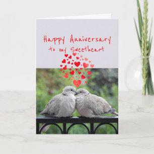 Cartes Pour Fêtes Annuelles Anniversaire heureux à mes oiseaux de