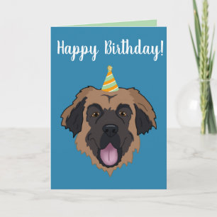 Cartes Pour Fêtes Annuelles Anniversaire Leonberger