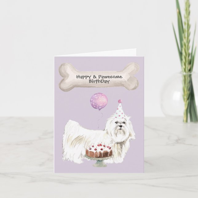 Cartes Pour Fêtes Annuelles Anniversaire maltais (Devant)