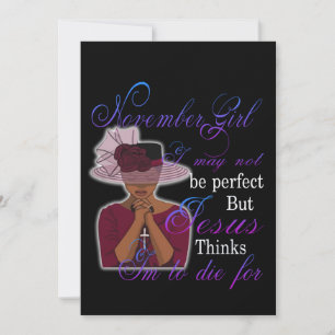 Cartes Pour Fêtes Annuelles Anniversaire   Novembre Fille Je Ne Suis Peut-Être