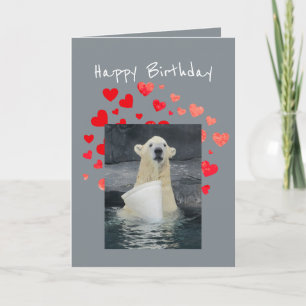 Cartes Pour Fêtes Annuelles Anniversaire Polar Bear Bucket of Naughty Fun Humo