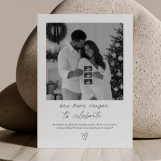 Cartes Pour Fêtes Annuelles Annonce de grossesse photo manuscrite