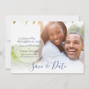 Cartes Pour Fêtes Annuelles Annonce de mariage Save The Date personnalisée ave