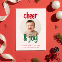 Annonce de naissance de bébé Noël Joie et Félicité