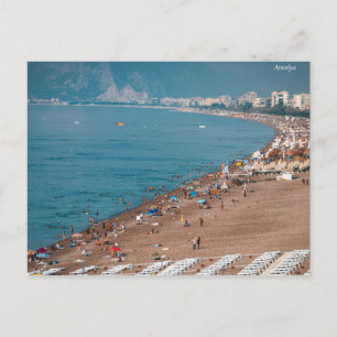 Cartes Pour Fêtes Annuelles Antalya Turquie Konyaalti Mer Côte de vacances Gez