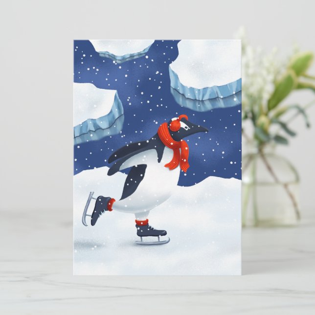 Cartes Pour Fêtes Annuelles Antarctic Glide (Debout devant)