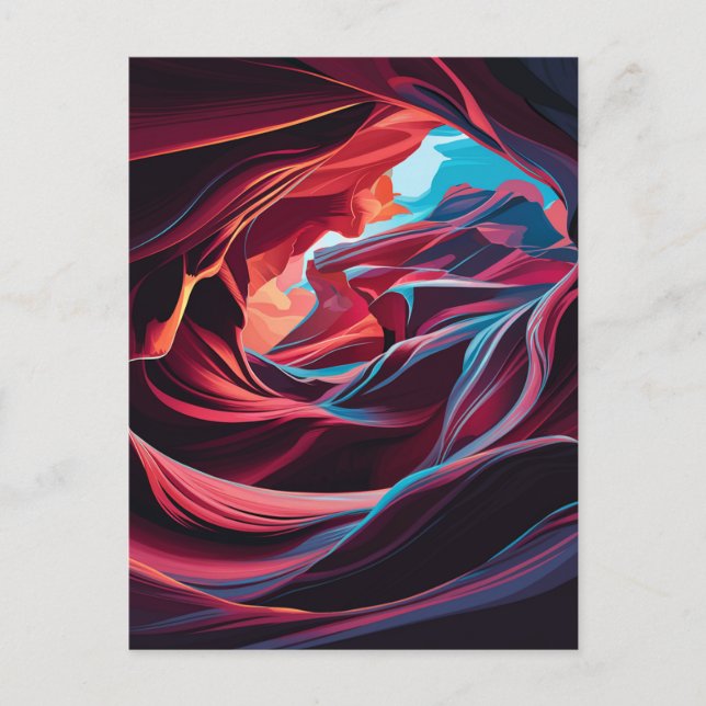 Cartes Pour Fêtes Annuelles Antelope Canyon Abstrait Arizona (Devant)