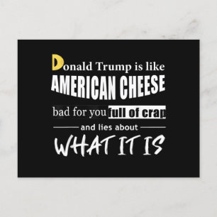 Cartes Pour Fêtes Annuelles Anti Donald Trump, c'est comme les Américaines au 