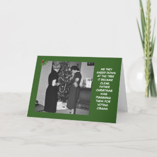 Cartes Pour Fêtes Annuelles Anti Noël d'Obama