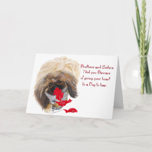 Cartes Pour Fêtes Annuelles Anti Valentine Pekingese