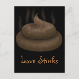 Cartes Pour Fêtes Annuelles Anti-Valentines : L'amour n'est qu'un tas de merde