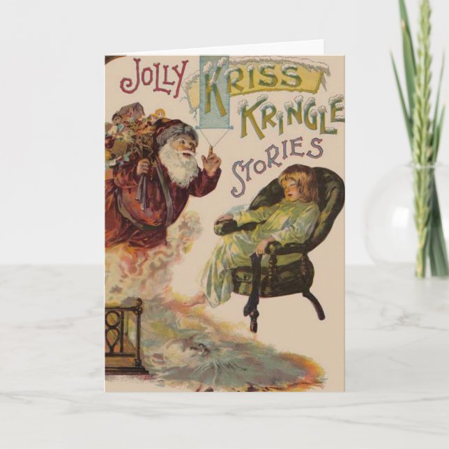 Cartes Pour Fêtes Annuelles Antique Kris Kringle Sanga Claus (Devant)