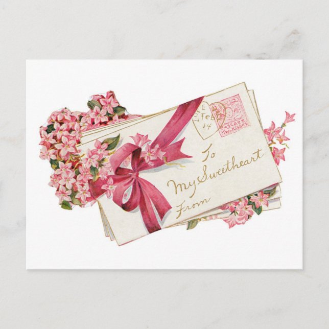 Cartes Pour Fêtes Annuelles Antique Valentine (Devant)