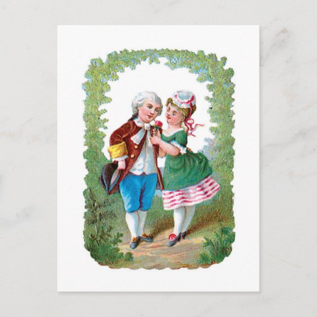 Cartes Pour Fêtes Annuelles Antique Valentine (Devant)