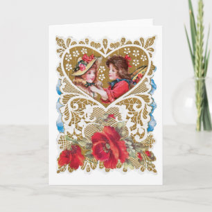 Cartes Pour Fêtes Annuelles Antique Valentine