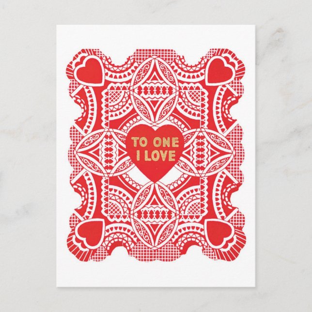 Cartes Pour Fêtes Annuelles Antique Valentine (Devant)