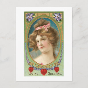 Cartes Pour Fêtes Annuelles Antique Valentine