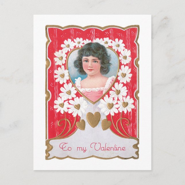 Cartes Pour Fêtes Annuelles Antique Valentine (Devant)