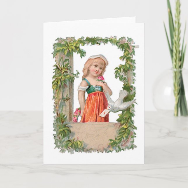 Cartes Pour Fêtes Annuelles Antique Valentine (Devant)