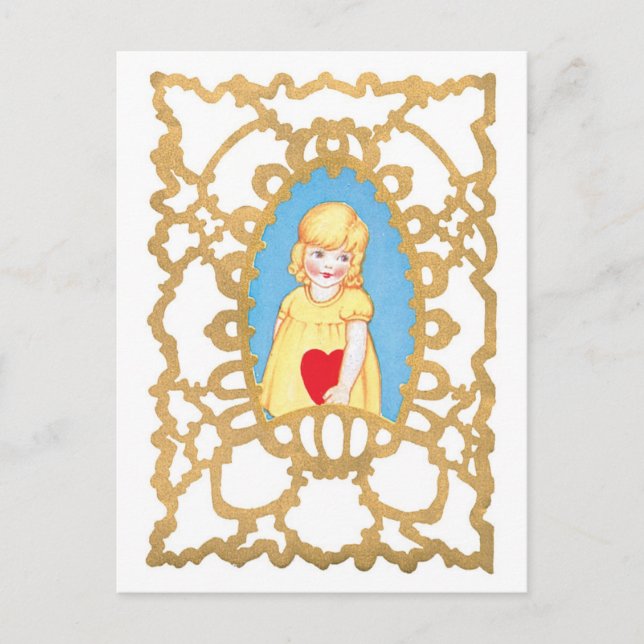 Cartes Pour Fêtes Annuelles Antique Valentine (Devant)