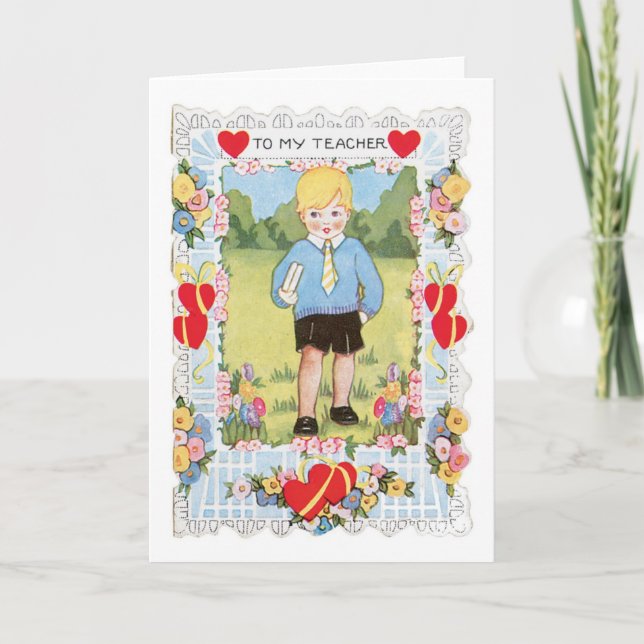 Cartes Pour Fêtes Annuelles Antique Valentine (Devant)