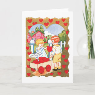 Cartes Pour Fêtes Annuelles Antique Valentine