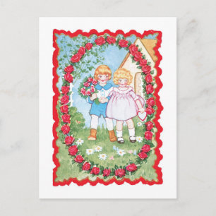 Cartes Pour Fêtes Annuelles Antique Valentine