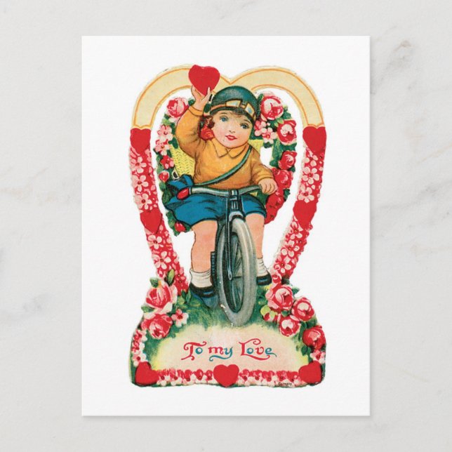 Cartes Pour Fêtes Annuelles Antique Valentine (Devant)