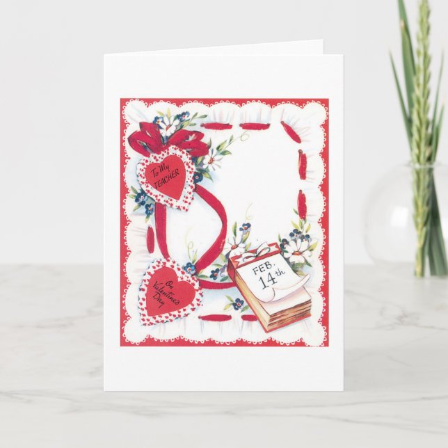 Cartes Pour Fêtes Annuelles Antique Valentine (Devant)