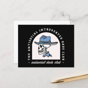Cartes Pour Fêtes Annuelles Antisocial introverti papa cowboy sombre western d