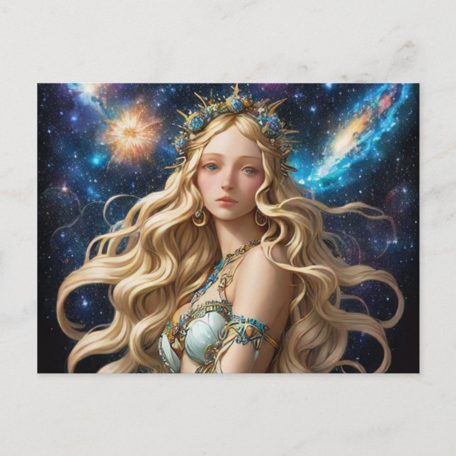 Cartes Pour Fêtes Annuelles *~* AP58 Imaginaire des femmes cosmiques CELESTIEL (Devant)