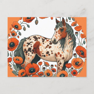 Cartes Pour Fêtes Annuelles Appaloosa Horse Poppy Appy Hors