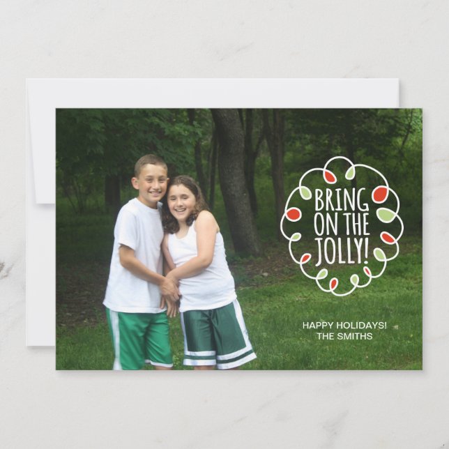 Cartes Pour Fêtes Annuelles Apportez sur le gai (Devant)