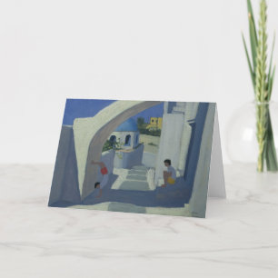 Cartes Pour Fêtes Annuelles Appui renversé Santorini