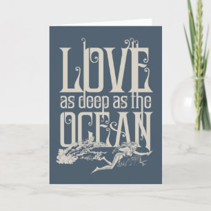 Cartes Pour Fêtes Annuelles Aquaman & Mera - L'Amour Aussi Profond Que L'Océan
