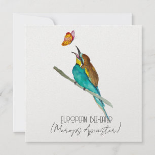 Cartes Pour Fêtes Annuelles Aquarelle (Abeille européenne)
